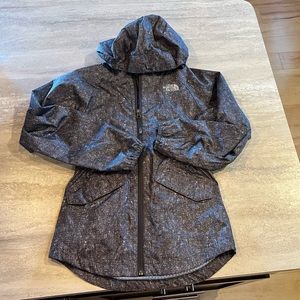 The North Face Dry-Vent Girls Rain Parka - size M (10/12) - Gray